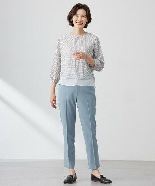 J.PRESS / ジェイプレス カットソー | チェックプリント カットソー | 詳細1