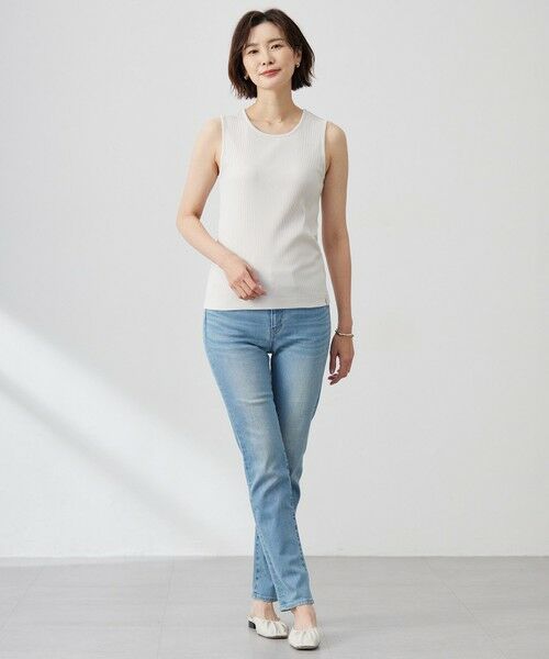J.PRESS / ジェイプレス タンクトップ | 【洗える】リブ ノースリーブ カットソー | 詳細15