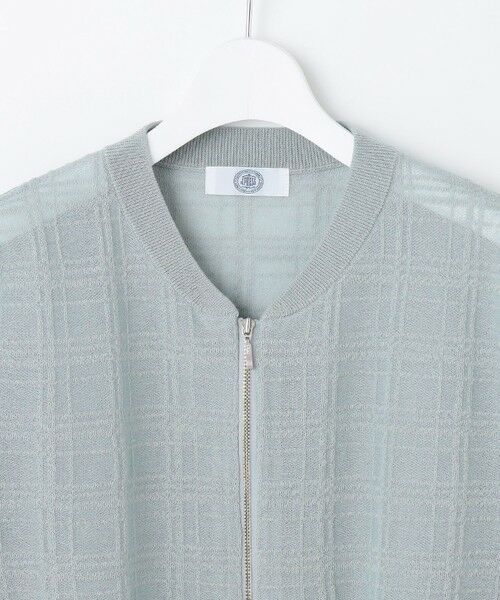J.PRESS / ジェイプレス カーディガン・ボレロ | 【洗える】SHEER JACQUARD ニット ブルゾン | 詳細10