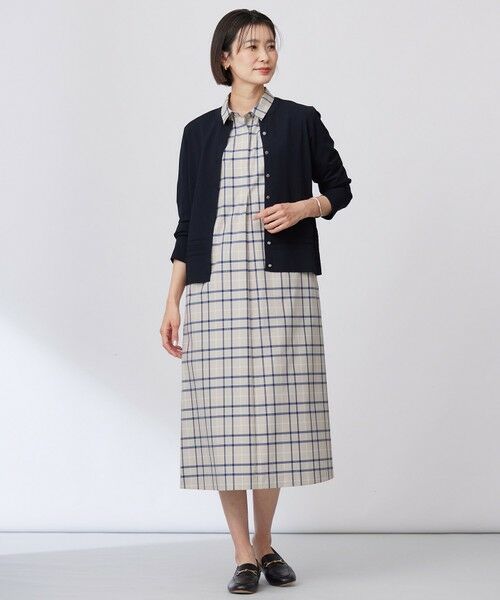 J.PRESS / ジェイプレス カーディガン・ボレロ | 【洗える】RAYON ELITE STRETCH クルーネック カーディガン | 詳細3