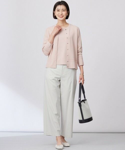 カーディガン 「WEB限定カラーあり・洗える」TRIM RAYON STRETCH カーディガン レディース WEB限定カラーあり・洗える】TRIM RAYON STRETCH カーディガン