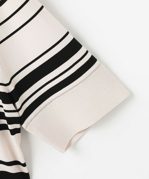 J.PRESS / ジェイプレス ニット・セーター | 【洗える】RAYON ELITE STRETCH ボーダー ニットT | 詳細7