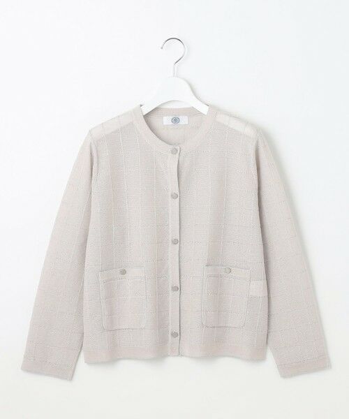 yori コンパクトクロシェニットジャケット　ホワイト36 セール】 【洗える】WINDY JACKET ニット ジャケット （ニット