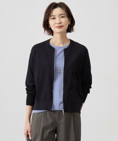 J.PRESS / ジェイプレス カーディガン・ボレロ | 【洗える】ラメニット ブルゾン