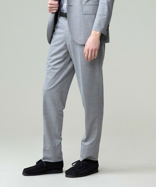 J.PRESS/ジェイプレス 新素材セットアップ【J.PRESS-POOL WOOL】【ストレッチ / ウォッシャブル可 / 吸水速乾/ 接触冷感】ジャージーセットアップ スラックス ライトグレー系 86 J.PRESS/ジェイプレス 新素材セットアップ【J.PRESS-POOL WOOL】【ストレッチ / ウォッシャブル可 / 吸水速乾/ 接触冷感】ジャージーセットアップ スラックス ライトグレー系 86