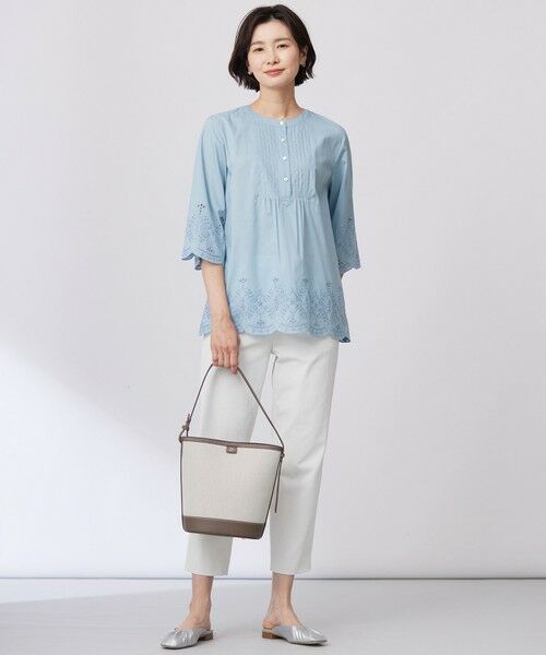 J.PRESS / ジェイプレス その他パンツ | 【洗える・接触冷感・UVケア・吸水速乾・防透け】麻シェルドライ テーパード パンツ | 詳細8