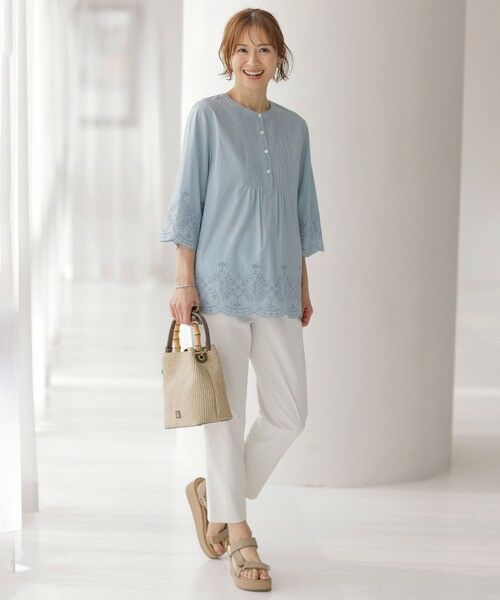 J.PRESS / ジェイプレス その他パンツ | 【洗える・接触冷感・UVケア・吸水速乾・防透け】麻シェルドライ テーパード パンツ | 詳細5