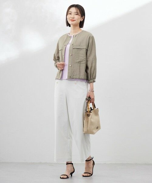 J.PRESS / ジェイプレス その他パンツ | 【洗える・接触冷感・UVケア・吸水速乾・防透け】麻シェルドライ ワイドストレート マリン パンツ | 詳細22