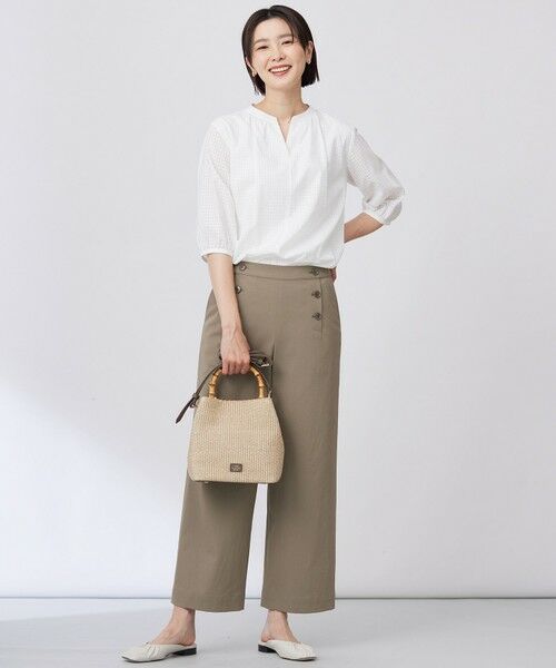 J.PRESS / ジェイプレス その他パンツ | 【洗える・接触冷感・UVケア・吸水速乾・防透け】麻シェルドライ ワイドストレート マリン パンツ | 詳細28