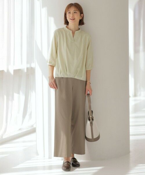 J.PRESS / ジェイプレス その他パンツ | 【洗える・接触冷感・UVケア・吸水速乾・防透け】麻シェルドライ ワイドストレート マリン パンツ | 詳細27