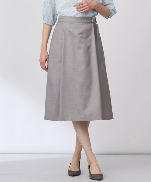 J.PRESS/ジェイプレス 【セットアップ対応・洗える・UV加工・吸水速乾】OXIJEWELストレッチ スカート グレー系 11 J.PRESS/ジェイプレス 【セットアップ対応・洗える・UV加工・吸水速乾】OXIJEWELストレッチ スカート グレー系 11