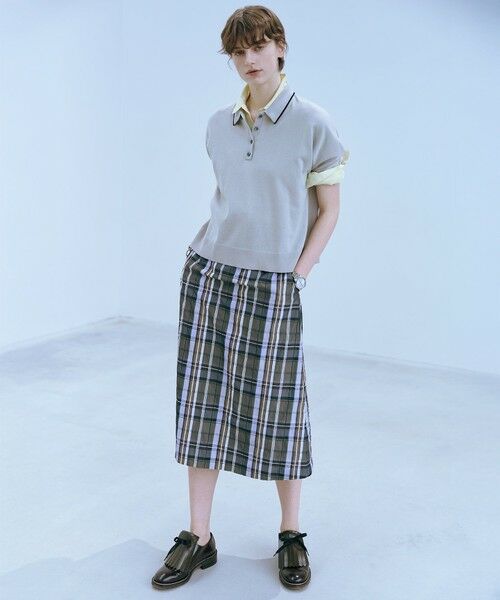 J.PRESS / ジェイプレス ミニ・ひざ丈スカート | 【洗える】ECO DOBBY チェック スカート | 詳細2
