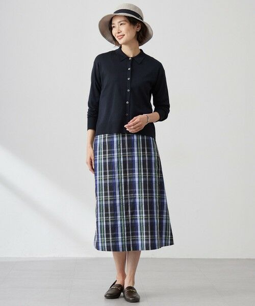 J.PRESS / ジェイプレス ミニ・ひざ丈スカート | 【洗える】ECO DOBBY チェック スカート | 詳細12