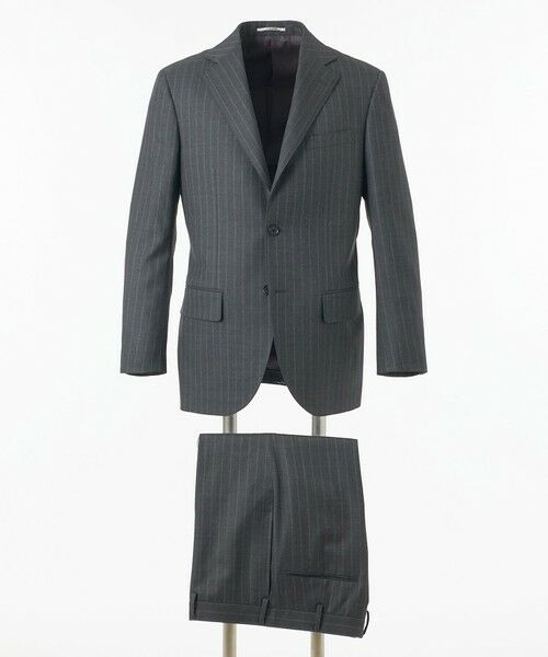 J.PRESS/ジェイプレス 【WEB・一部店舗限定】インテリジェントストライプ スーツ グレー系2 AB5 J.PRESS/ジェイプレス 【WEB・一部店舗限定】インテリジェントストライプ スーツ グレー系2 AB5