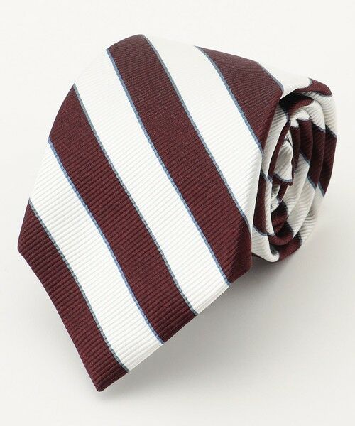 J.PRESS/ジェイプレス 【JAPANESE TWILL&REPPE STRIPE COLLECTION】 レジメンタル ネクタイ ワイン系1 F J.PRESS/ジェイプレス 【JAPANESE TWILL&REPPE STRIPE COLLECTION】 レジメンタル ネクタイ ワイン系1 F