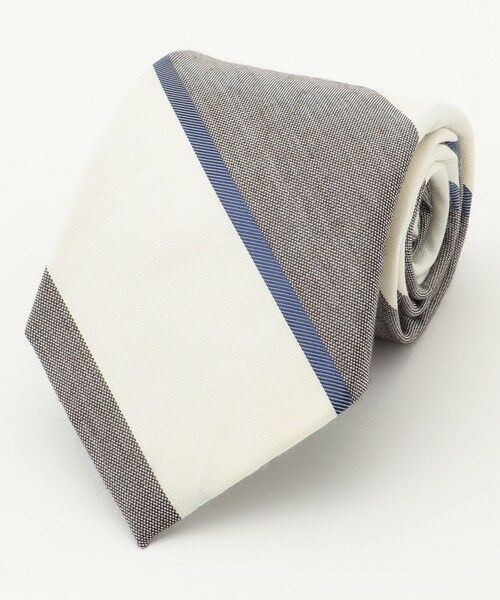 J.PRESS/ジェイプレス 【LINEN MIX COLLECTION】 レジメンタル ネクタイ ブラウン系1 F J.PRESS/ジェイプレス 【LINEN MIX COLLECTION】 レジメンタル ネクタイ ブラウン系1 F
