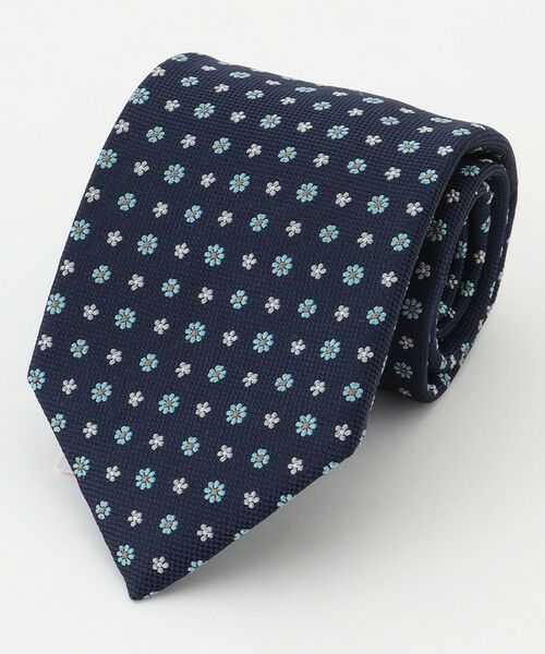 J.PRESS/ジェイプレス 【VINTAGE JACQUARD COLLECTION】小紋柄 ネクタイ ネイビー系8 F J.PRESS/ジェイプレス 【VINTAGE JACQUARD COLLECTION】小紋柄 ネクタイ ネイビー系8 F