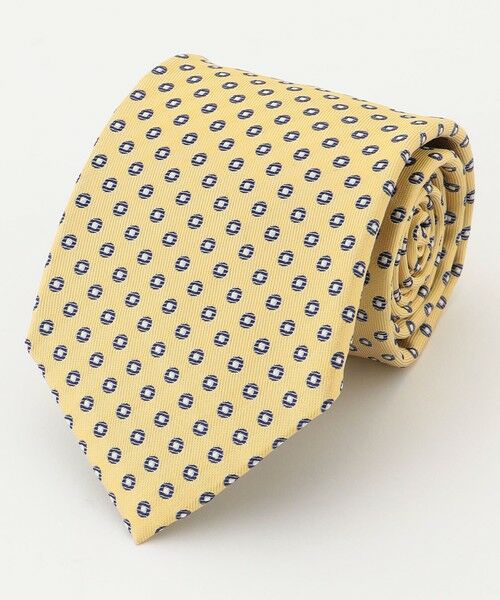 J.PRESS/ジェイプレス 【VINTAGE JACQUARD COLLECTION】小紋柄 ネクタイ イエロー系7 F J.PRESS/ジェイプレス 【VINTAGE JACQUARD COLLECTION】小紋柄 ネクタイ イエロー系7 F