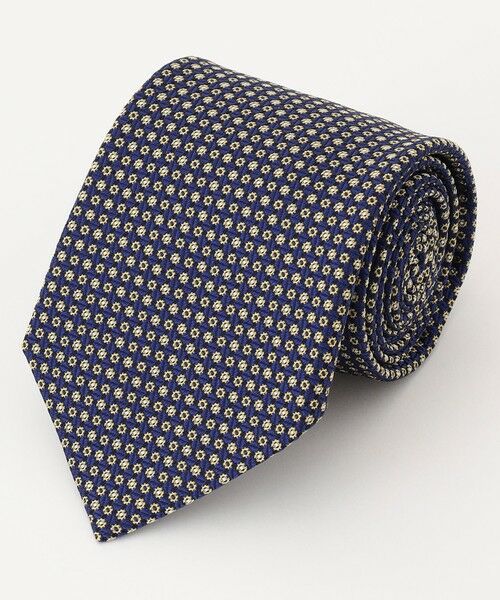 J.PRESS/ジェイプレス 【GEOMETRIC JACQUARD COLLECTION】ジオメトリックジャガード ネクタイ ダークブラウン系7 F J.PRESS/ジェイプレス 【GEOMETRIC JACQUARD COLLECTION】ジオメトリックジャガード ネクタイ ダークブラウン系7 F