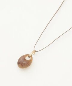 ゴールドプレーテッド ロゴ チャーム ネックレス （ネックレス