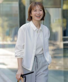 6F J.PRESS LADIES】ストライプ×ホワイトで爽やかコーデ | J