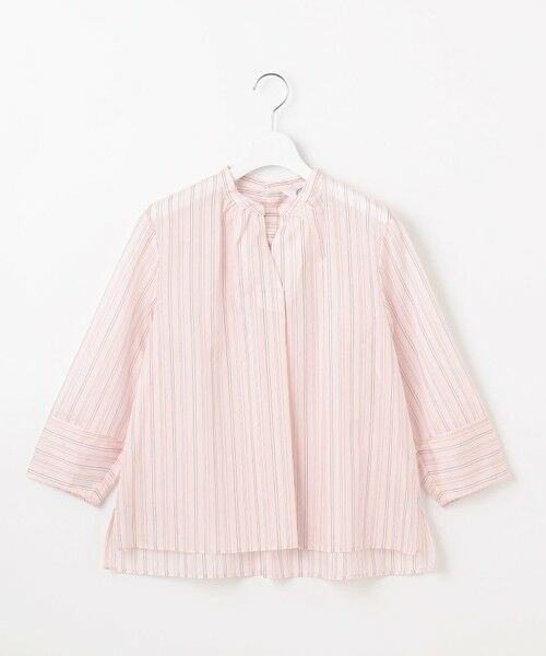 J.PRESS / ジェイプレス シャツ・ブラウス | 【洗える】ランダムストライプ スタンドカラー  ブラウス | 詳細7