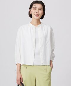 J.PRESS / ジェイプレス シャツ・ブラウス | 【洗える・接触冷感・吸水速乾】麻SOLID バンドカラー シャツ ブラウス