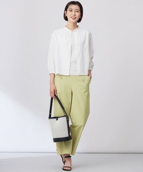 J.PRESS / ジェイプレス シャツ・ブラウス | 【洗える・接触冷感・吸水速乾】麻SOLID バンドカラー シャツ ブラウス | 詳細3