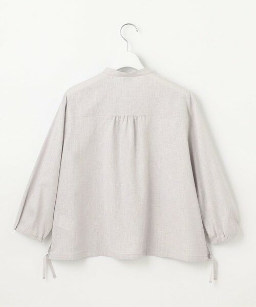 J.PRESS / ジェイプレス シャツ・ブラウス | 【洗える・接触冷感・吸水速乾】麻SOLID バンドカラー シャツ ブラウス | 詳細7