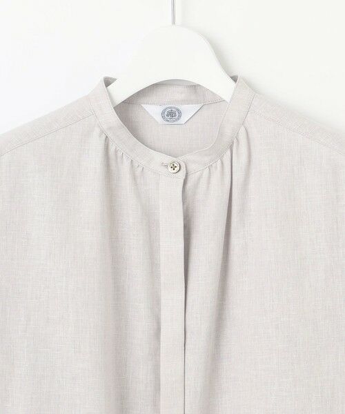 J.PRESS / ジェイプレス シャツ・ブラウス | 【洗える・接触冷感・吸水速乾】麻SOLID バンドカラー シャツ ブラウス | 詳細8