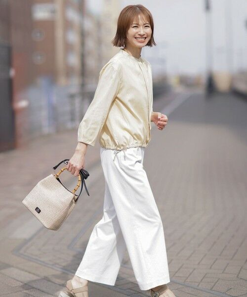 J.PRESS / ジェイプレス シャツ・ブラウス | 【洗える・接触冷感・吸水速乾】麻SOLID バンドカラー シャツ ブラウス | 詳細14