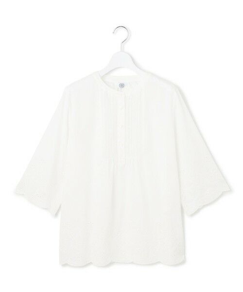 J.PRESS / ジェイプレス シャツ・ブラウス | 【洗える】セルロースライト刺繍 ピンタック ブラウス | 詳細2