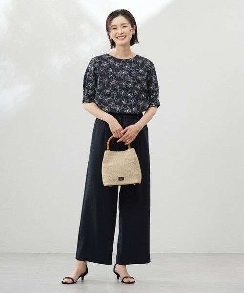 J.PRESS / ジェイプレス シャツ・ブラウス | 【洗える】ラインフラワープリント ブラウス | 詳細4