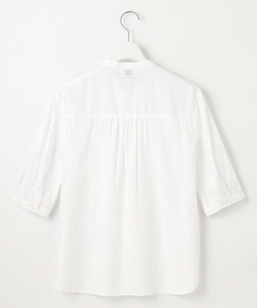 J.PRESS / ジェイプレス シャツ・ブラウス | 【洗える】セルロースカラミストライプ バンドカラー ブラウス | 詳細4