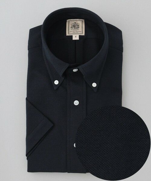 J.PRESS / ジェイプレス シャツ・ブラウス | 酷暑の清潔感もこれ一枚で【吸水速乾 / 抗菌防臭 / 防シワ】【J.PRESS OXFORD JERSEY】カノコインレイ半袖 シャツ / B.D. | 詳細5