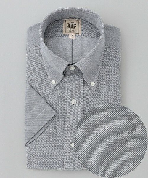 J.PRESS / ジェイプレス シャツ・ブラウス | 酷暑の清潔感もこれ一枚で【吸水速乾 / 抗菌防臭 / 防シワ】【J.PRESS OXFORD JERSEY】カノコインレイ半袖 シャツ / B.D. | 詳細10