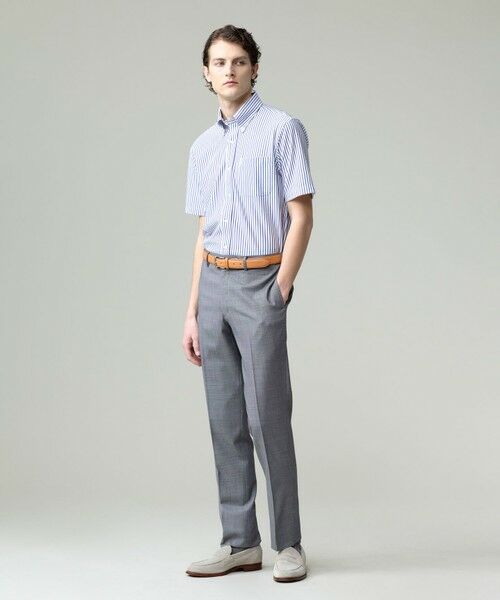 J.PRESS / ジェイプレス シャツ・ブラウス | 酷暑の清潔感もこれ一枚で【吸水速乾 / 抗菌防臭 / 防シワ】【J.PRESS OXFORD JERSEY】カノコインレイストライプ 半袖シャツ / B.D. | 詳細3