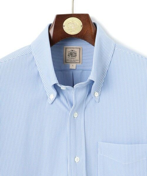 J.PRESS / ジェイプレス シャツ・ブラウス | 酷暑の清潔感もこれ一枚で【吸水速乾 / 抗菌防臭 / 防シワ】【J.PRESS OXFORD JERSEY】カノコインレイマイクロストライプ 半袖シャツ / B.D. | 詳細12