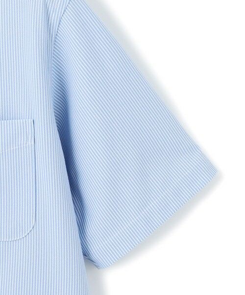 J.PRESS / ジェイプレス シャツ・ブラウス | 酷暑の清潔感もこれ一枚で【吸水速乾 / 抗菌防臭 / 防シワ】【J.PRESS OXFORD JERSEY】カノコインレイマイクロストライプ 半袖シャツ / B.D. | 詳細13