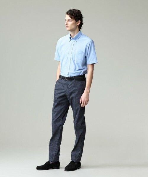 J.PRESS / ジェイプレス シャツ・ブラウス | 酷暑の清潔感もこれ一枚で【吸水速乾 / 抗菌防臭 / 防シワ】【J.PRESS OXFORD JERSEY】カノコインレイマイクロストライプ 半袖シャツ / B.D. | 詳細6