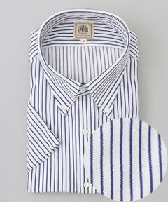 J.PRESS / ジェイプレス シャツ・ブラウス | 【KING SIZE】【J.PRESS OXFORD JERSEY】カノコインレイストライプ パッチポケットシャツ / B.D.