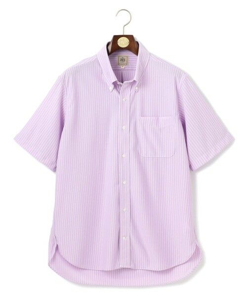 J.PRESS / ジェイプレス シャツ・ブラウス | 【KING SIZE】【J.PRESS OXFORD JERSEY】カノコインレイストライプ パッチポケットシャツ / B.D. | 詳細1