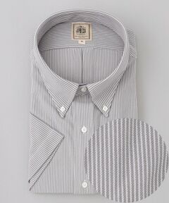 J.PRESS / ジェイプレス シャツ・ブラウス | 【KING SIZE】【J.PRESS OXFORD JERSEY】カノコインレイマイクロストライプ パッチポケットシャツ / B.D.