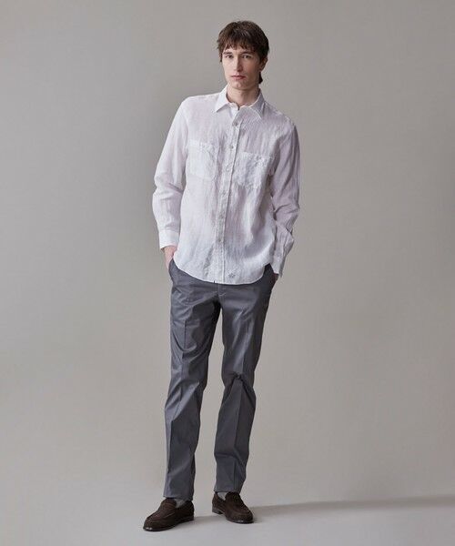 J.PRESS / ジェイプレス シャツ・ブラウス | 【洗える】リネントロピカル シャツ / レギュラー | 詳細4