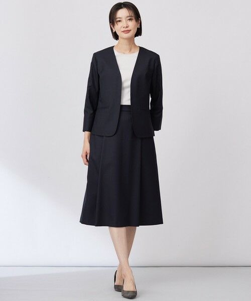 J.PRESS / ジェイプレス ノーカラージャケット | 【セットアップ対応・洗える・UVケア・吸水速乾】OXIJEWELストレッチ ノーカラー ジャケット | 詳細11