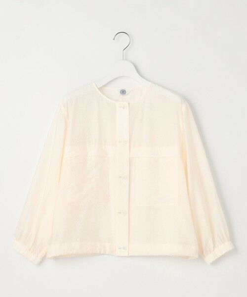 J.PRESS / ジェイプレス ブルゾン | 【洗える】Sheer Vis リネン ノーカラー ブルゾン | 詳細18