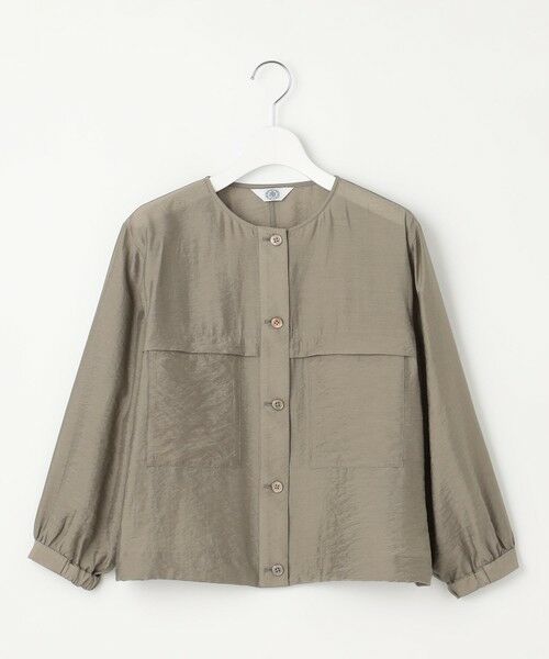 J.PRESS / ジェイプレス ブルゾン | 【洗える】Sheer Vis リネン ノーカラー ブルゾン | 詳細24