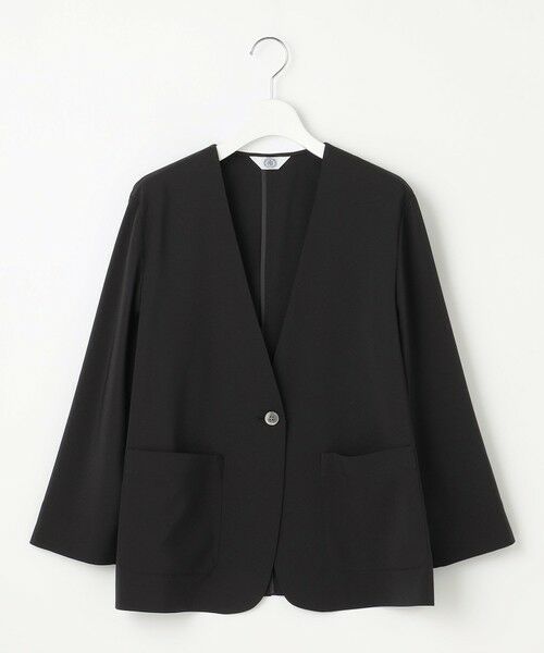 J.PRESS / ジェイプレス ノーカラージャケット | 【洗える】ストレッチ ノーカラー ジャケット | 詳細9