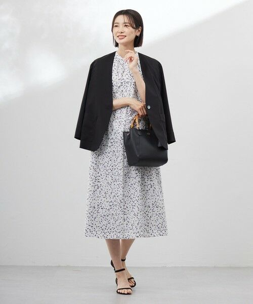 J.PRESS / ジェイプレス ノーカラージャケット | 【洗える】ストレッチ ノーカラー ジャケット | 詳細8