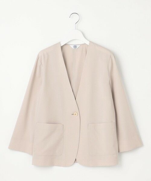 J.PRESS / ジェイプレス ノーカラージャケット | 【洗える】ストレッチ ノーカラー ジャケット | 詳細13